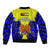 Papua New Guinea Bomber Jacket Morobe Province Mix Coat Of Arms Polynesian Art - Wonder Print Shop