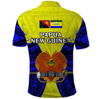 Papua New Guinea Polo Shirt Morobe Province Mix Coat Of Arms Polynesian Art - Wonder Print Shop