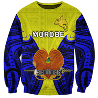 Papua New Guinea Sweatshirt Morobe Province Mix Coat Of Arms Polynesian Art - Wonder Print Shop