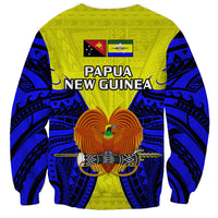 Papua New Guinea Sweatshirt Morobe Province Mix Coat Of Arms Polynesian Art - Wonder Print Shop