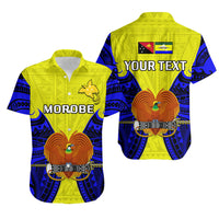 (Custom Personalised) Papua New Guinea Hawaiian Shirt Morobe Province Mix Coat Of Arms Polynesian Art - Wonder Print Shop