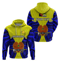Custom Papua New Guinea Hoodie Morobe Province Mix Coat Of Arms Polynesian Art - Wonder Print Shop
