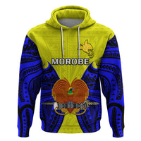 Custom Papua New Guinea Hoodie Morobe Province Mix Coat Of Arms Polynesian Art - Wonder Print Shop