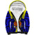 (Custom Personalised) Papua New Guinea Sherpa Hoodie Morobe Province Mix Coat Of Arms Polynesian Art - Wonder Print Shop