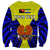 (Custom Personalised) Papua New Guinea Sweatshirt Morobe Province Mix Coat Of Arms Polynesian Art - Wonder Print Shop