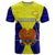 Custom Papua New Guinea T Shirt Morobe Province Mix Coat Of Arms Polynesian Art - Wonder Print Shop