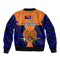 Papua New Guinea Bomber Jacket New Ireland Province Mix Coat Of Arms Polynesian Art - Wonder Print Shop