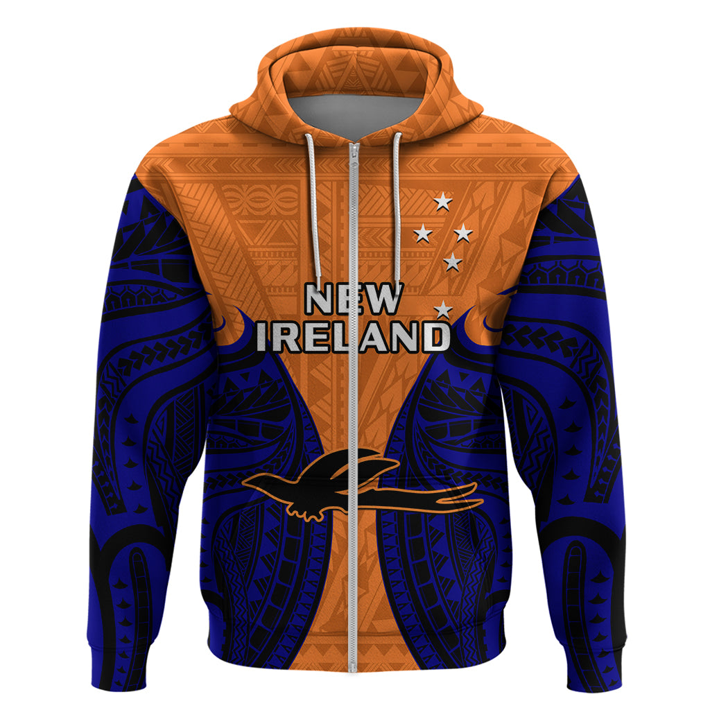 Papua New Guinea Hoodie New Ireland Province Mix Coat Of Arms Polynesian Art - Wonder Print Shop
