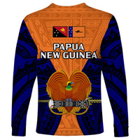 Papua New Guinea Long Sleeve Shirt New Ireland Province Mix Coat Of Arms Polynesian Art - Wonder Print Shop