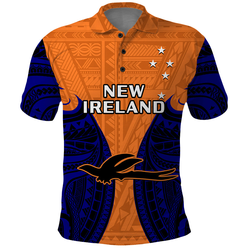 Papua New Guinea Polo Shirt New Ireland Province Mix Coat Of Arms Polynesian Art - Wonder Print Shop