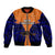 Papua New Guinea Sleeve Zip Bomber Jacket New Ireland Province Mix Coat Of Arms Polynesian Art - Wonder Print Shop