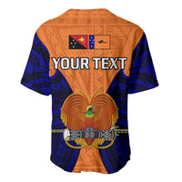 (Custom Personalised) Papua New Guinea Baseball Jersey New Ireland Province Mix Coat Of Arms Polynesian Art - Wonder Print Shop