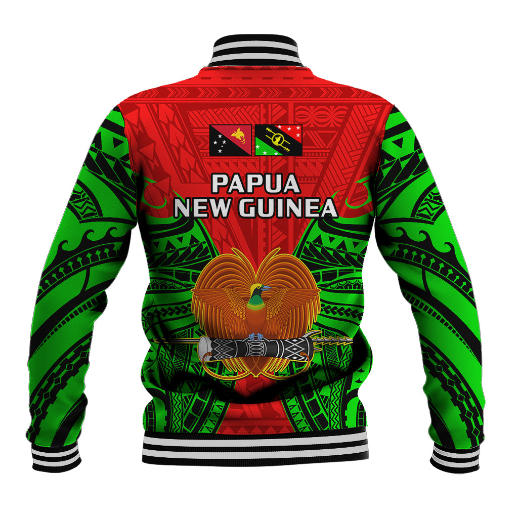 Papua New Guinea Baseball Jacket Southern Highlands Province Mix Coat Of Arms Polynesian Art - Wonder Print Shop