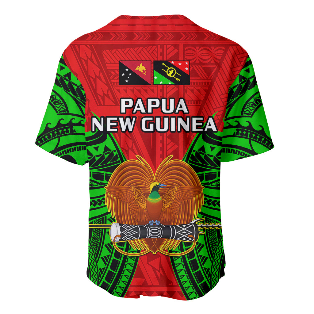 Papua New Guinea Baseball Jersey Southern Highlands Province Mix Coat Of Arms Polynesian Art - Wonder Print Shop
