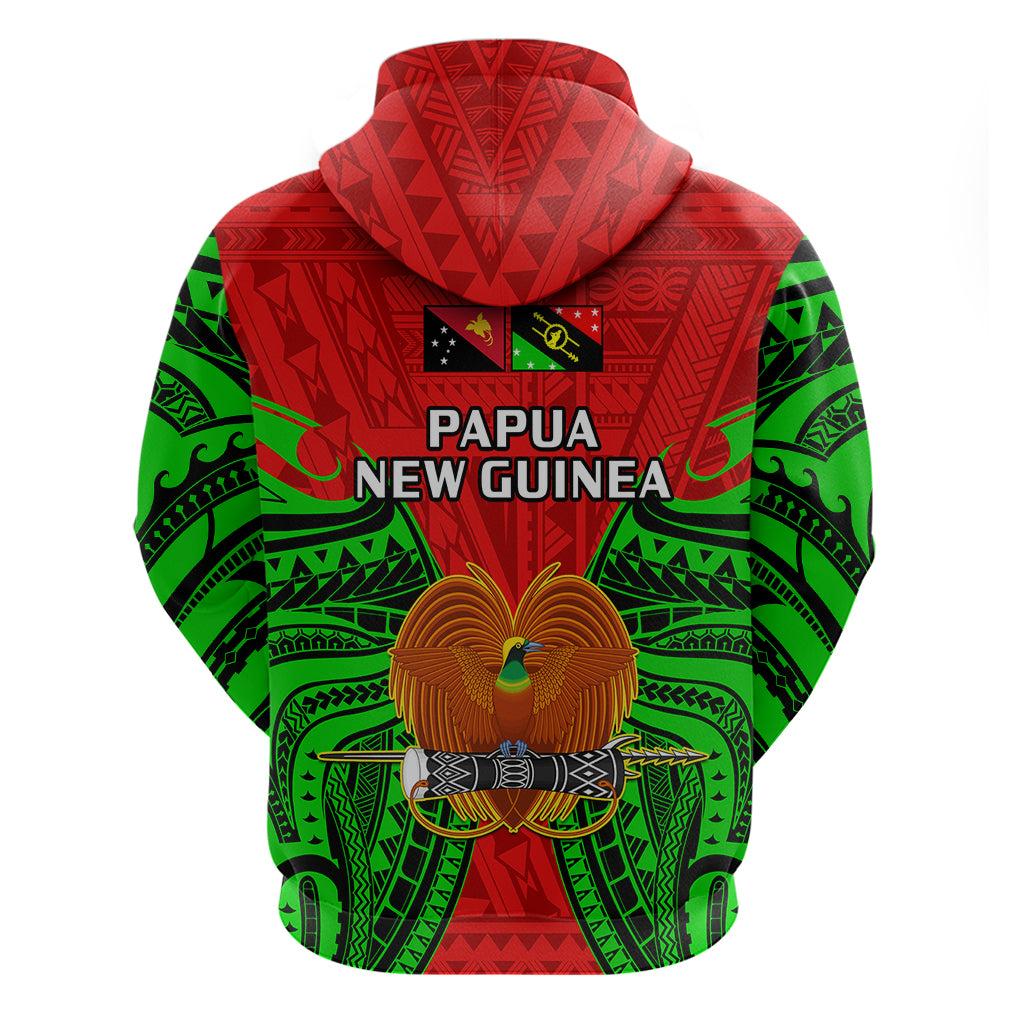 Papua New Guinea Hoodie Southern Highlands Province Mix Coat Of Arms Polynesian Art - Wonder Print Shop