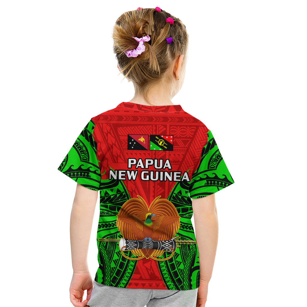 Papua New Guinea Kid T Shirt Southern Highlands Province Mix Coat Of Arms Polynesian Art - Wonder Print Shop