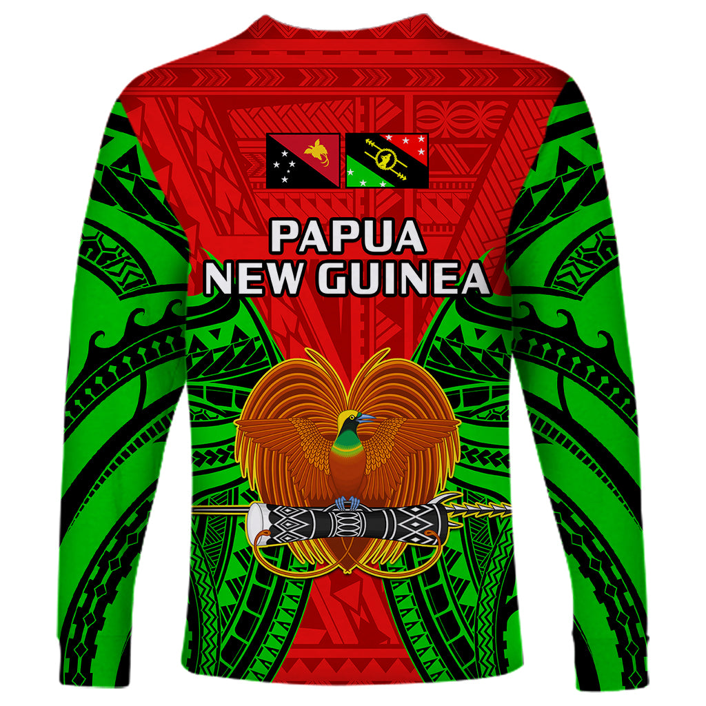 Papua New Guinea Long Sleeve Shirt Southern Highlands Province Mix Coat Of Arms Polynesian Art - Wonder Print Shop