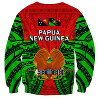 Papua New Guinea Sweatshirt Southern Highlands Province Mix Coat Of Arms Polynesian Art - Wonder Print Shop