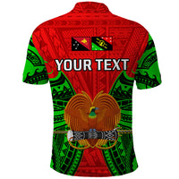 Custom Papua New Guinea Polo Shirt Southern Highlands Province Mix Coat Of Arms Polynesian Art - Wonder Print Shop