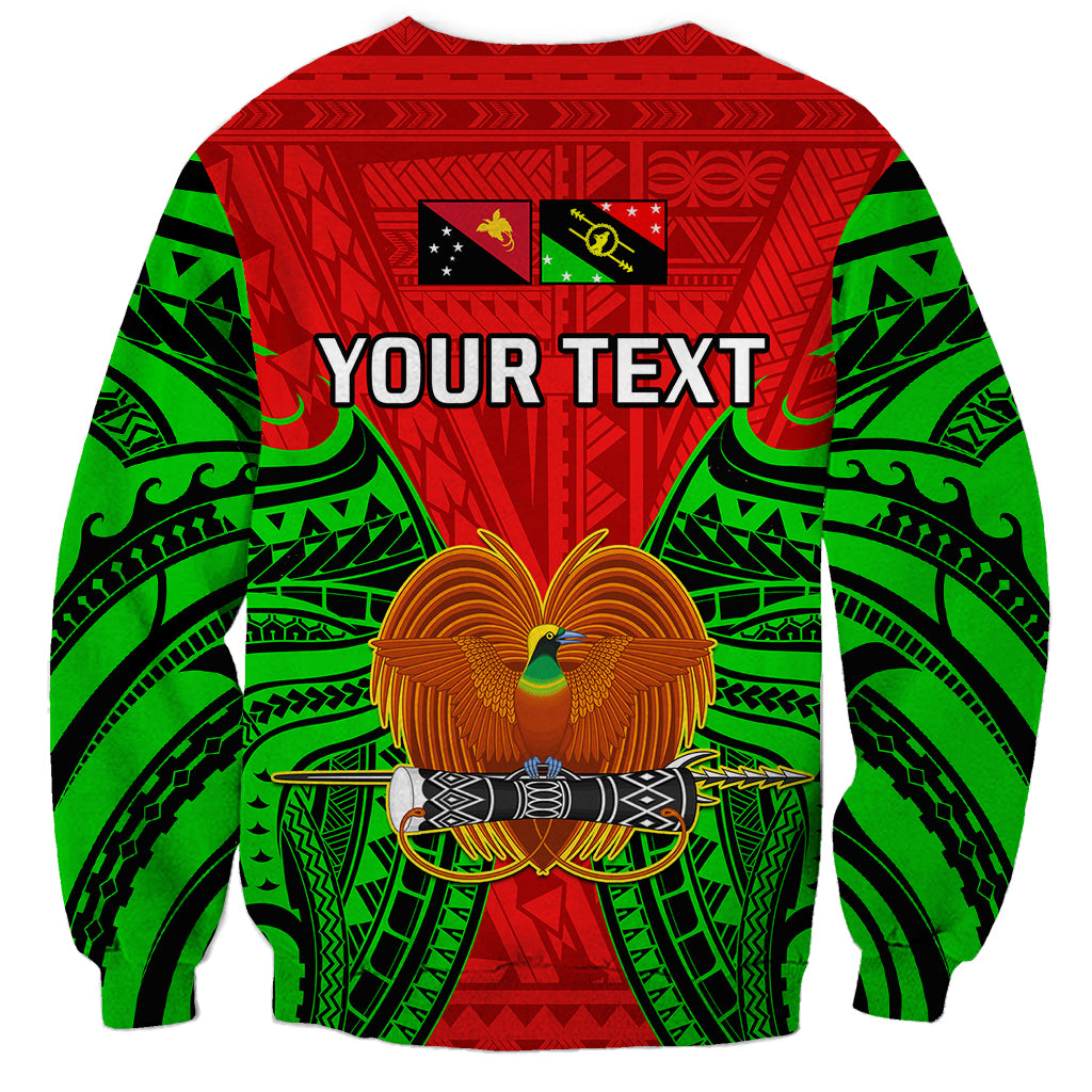 (Custom Personalised) Papua New Guinea Sweatshirt Southern Highlands Province Mix Coat Of Arms Polynesian Art - Wonder Print Shop