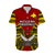 Papua New Guinea Hawaiian Shirt Western Province Mix Coat Of Arms Polynesian Art - Wonder Print Shop