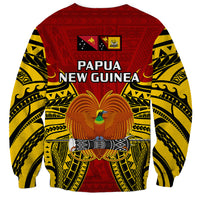 Papua New Guinea Sweatshirt Western Province Mix Coat Of Arms Polynesian Art - Wonder Print Shop