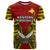 Custom Papua New Guinea T Shirt Western Province Mix Coat Of Arms Polynesian Art - Wonder Print Shop