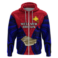 Papua New Guinea Hoodie West New Britain Province Mix Coat Of Arms Polynesian Art - Wonder Print Shop