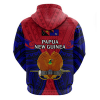 Papua New Guinea Hoodie West New Britain Province Mix Coat Of Arms Polynesian Art - Wonder Print Shop