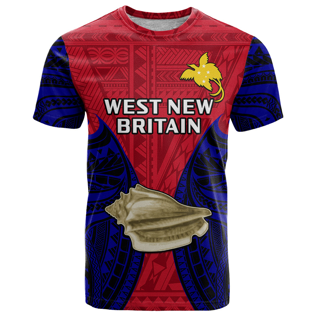 Papua New Guinea T Shirt West New Britain Province Mix Coat Of Arms Polynesian Art - Wonder Print Shop