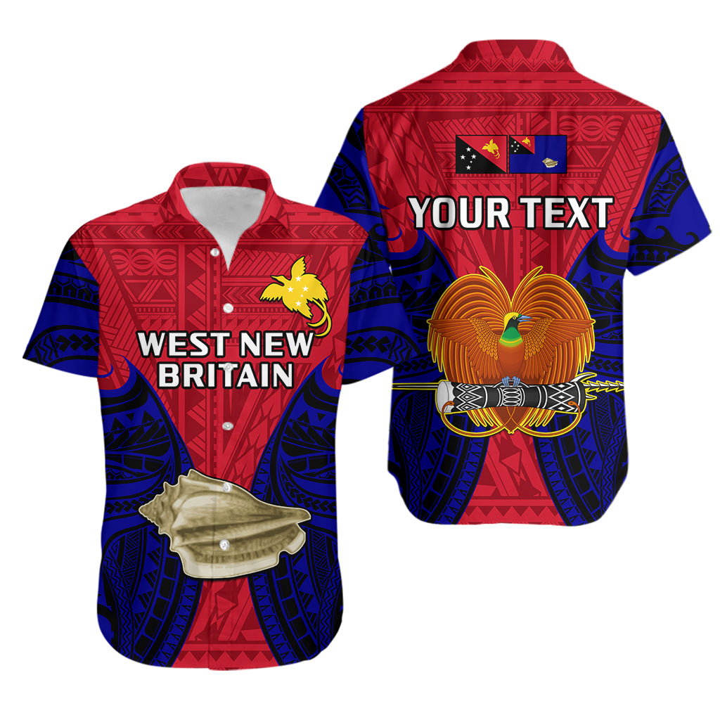 (Custom Personalised) Papua New Guinea Hawaiian Shirt West New Britain Province Mix Coat Of Arms Polynesian Art - Wonder Print Shop