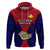 Custom Papua New Guinea Hoodie West New Britain Province Mix Coat Of Arms Polynesian Art - Wonder Print Shop