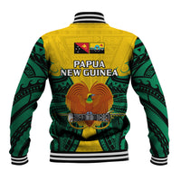 Papua New Guinea Baseball Jacket Hela Province Mix Coat Of Arms Polynesian Art - Wonder Print Shop
