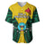 Papua New Guinea Baseball Jersey Hela Province Mix Coat Of Arms Polynesian Art - Wonder Print Shop