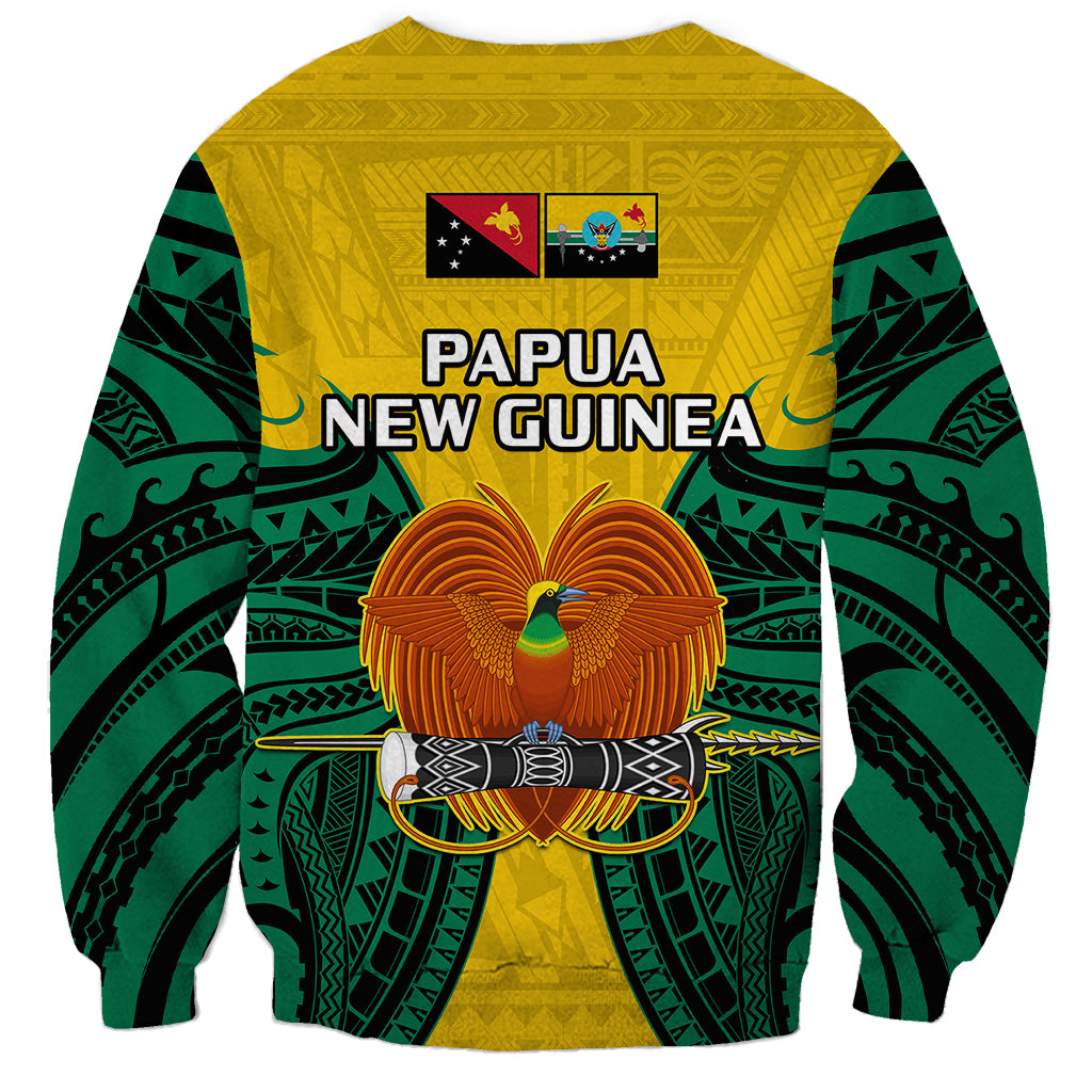 Papua New Guinea Sweatshirt Hela Province Mix Coat Of Arms Polynesian Art - Wonder Print Shop