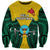 (Custom Personalised) Papua New Guinea Sweatshirt Hela Province Mix Coat Of Arms Polynesian Art - Wonder Print Shop