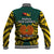 Papua New Guinea Baseball Jacket Jiwaka Province Mix Coat Of Arms Polynesian Art - Wonder Print Shop