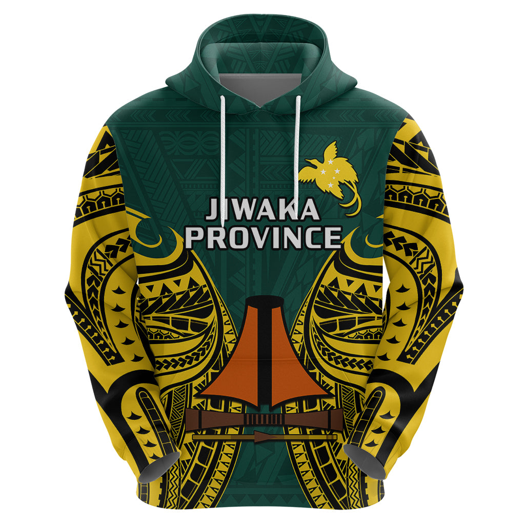 Papua New Guinea Hoodie Jiwaka Province Mix Coat Of Arms Polynesian Art - Wonder Print Shop