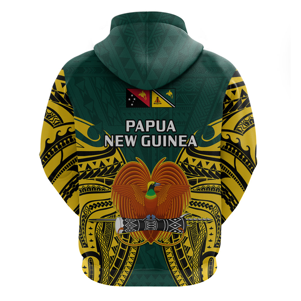 Papua New Guinea Hoodie Jiwaka Province Mix Coat Of Arms Polynesian Art - Wonder Print Shop