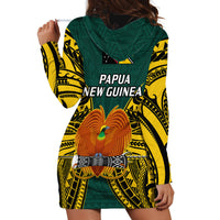 Papua New Guinea Hoodie Dress Jiwaka Province Mix Coat Of Arms Polynesian Art - Wonder Print Shop