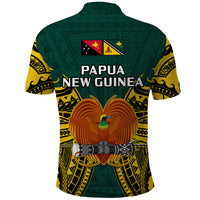 Papua New Guinea Polo Shirt Jiwaka Province Mix Coat Of Arms Polynesian Art - Wonder Print Shop