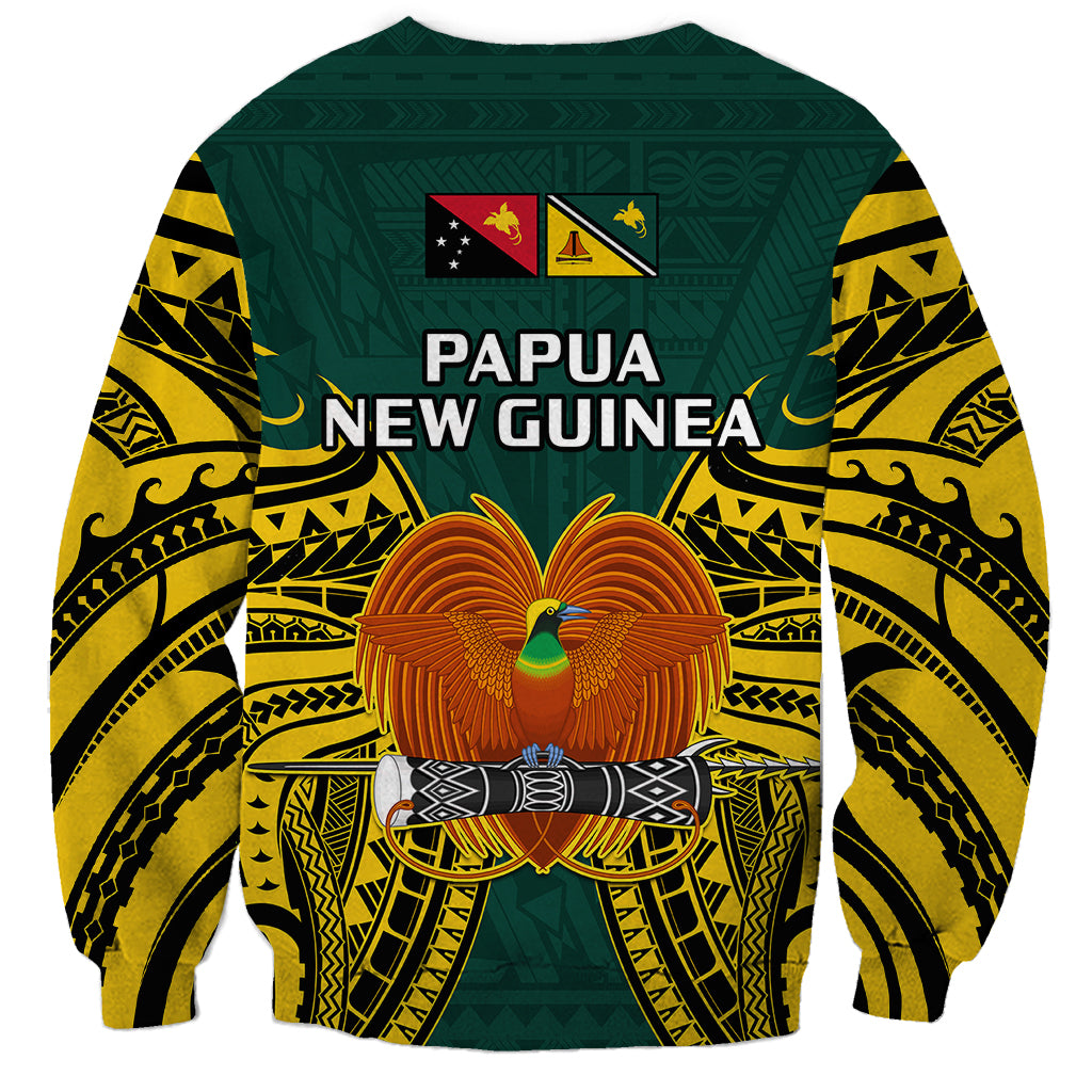 Papua New Guinea Sweatshirt Jiwaka Province Mix Coat Of Arms Polynesian Art - Wonder Print Shop
