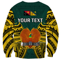 (Custom Personalised) Papua New Guinea Sweatshirt Jiwaka Province Mix Coat Of Arms Polynesian Art - Wonder Print Shop