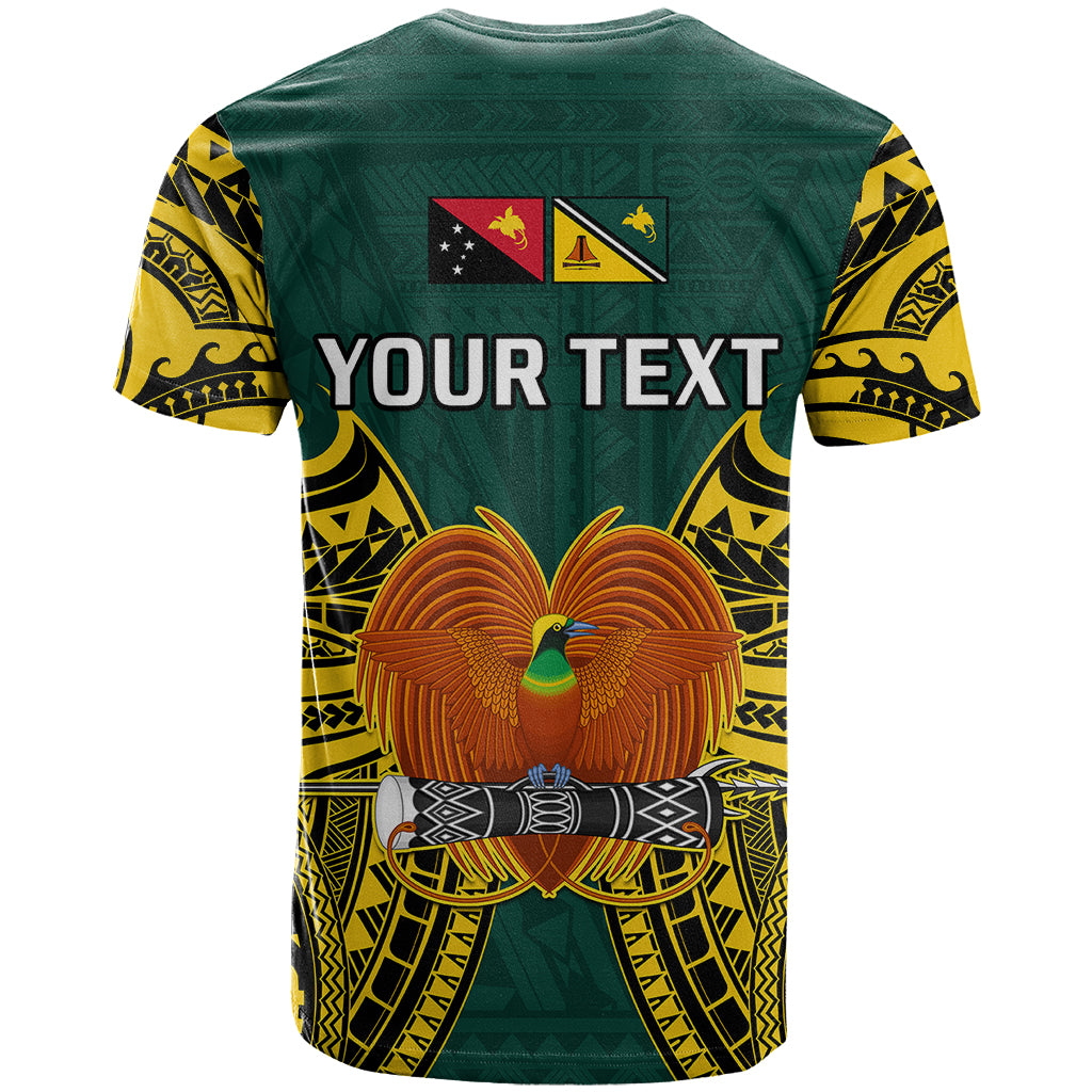 Custom Papua New Guinea T Shirt Jiwaka Province Mix Coat Of Arms Polynesian Art - Wonder Print Shop