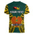 (Custom Personalised) Papua New Guinea Women V Neck T Shirt Jiwaka Province Mix Coat Of Arms Polynesian Art - Wonder Print Shop