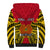 (Custom Personalised) Papua New Guinea Sherpa Hoodie National Capital District Mix Coat Of Arms Polynesian Art - Wonder Print Shop