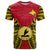 Custom Papua New Guinea T Shirt National Capital District Mix Coat Of Arms Polynesian Art - Wonder Print Shop