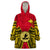 (Custom Personalised) Papua New Guinea Wearable Blanket Hoodie National Capital District Mix Coat Of Arms Polynesian Art - Wonder Print Shop