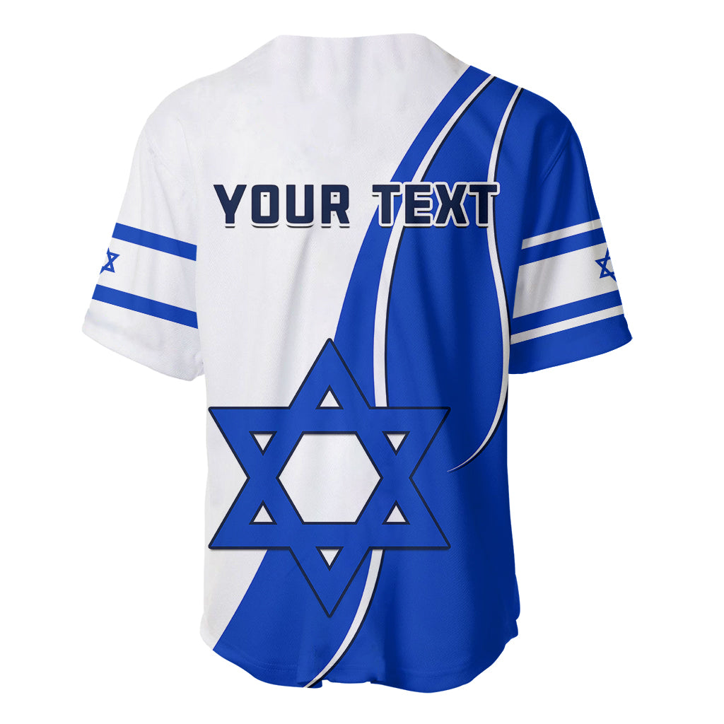 (Custom Personalised) Israel Independence Day Baseball Jersey Yom Haatzmaut Curvel Style - Wonder Print Shop