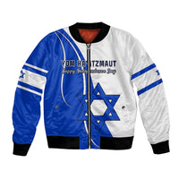 (Custom Personalised) Israel Independence Day Bomber Jacket Yom Haatzmaut Curvel Style - Wonder Print Shop